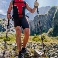 KIJE TREKKINGOWE NORDIC WALKING SKŁADANE LEKKIE