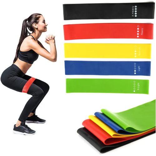 ZESTAW 5 TAŚM OPOROWYCH FITNESS MINI BAND