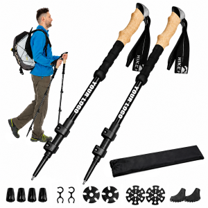 KIJE TREKKINGOWE NORDIC WALKING SKŁADANE LEKKIE