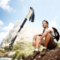 KIJE TREKKINGOWE NORDIC WALKING SKŁADANE LEKKIE