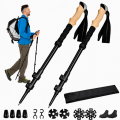 KIJE TREKKINGOWE NORDIC WALKING SKŁADANE LEKKIE